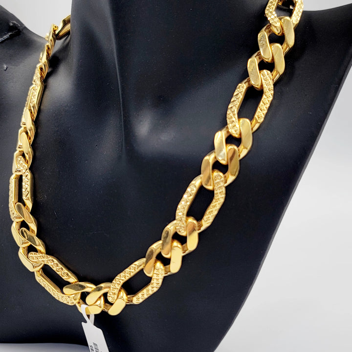 Deluxe Cuban Links Necklace Made of 21K Gold by Saeed Jewelry 