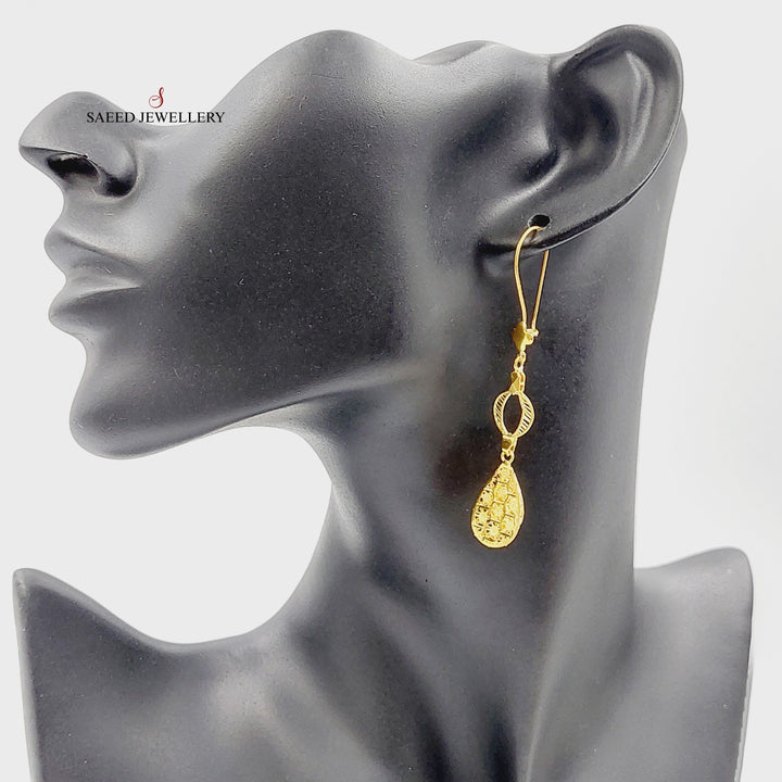 21K حلق تركي اكسترا-مجوهرات الشيخ سعيد-Saeed Jewelry 