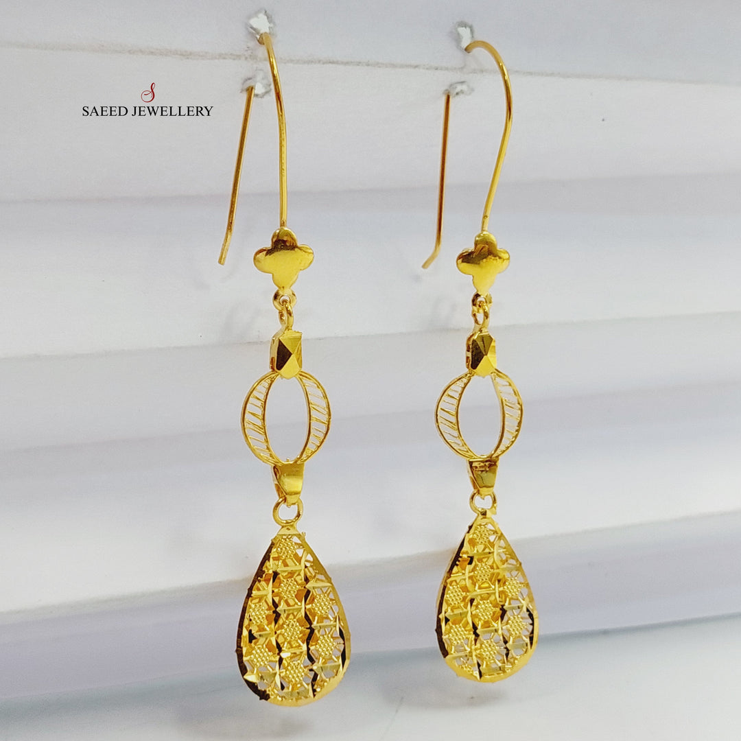 21K حلق تركي اكسترا-مجوهرات الشيخ سعيد-Saeed Jewelry 