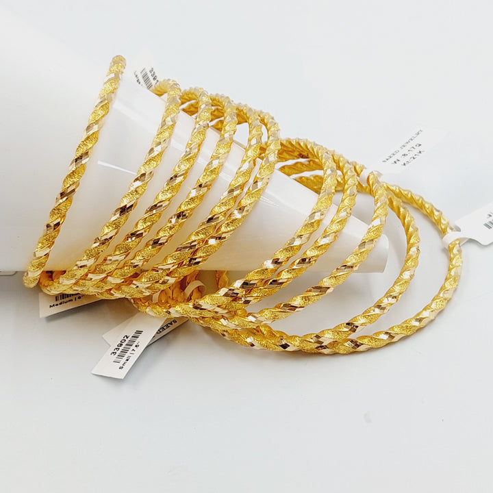 21K سحبة جدل مفرغ-مجوهرات الشيخ سعيد-Saeed Jewelry 