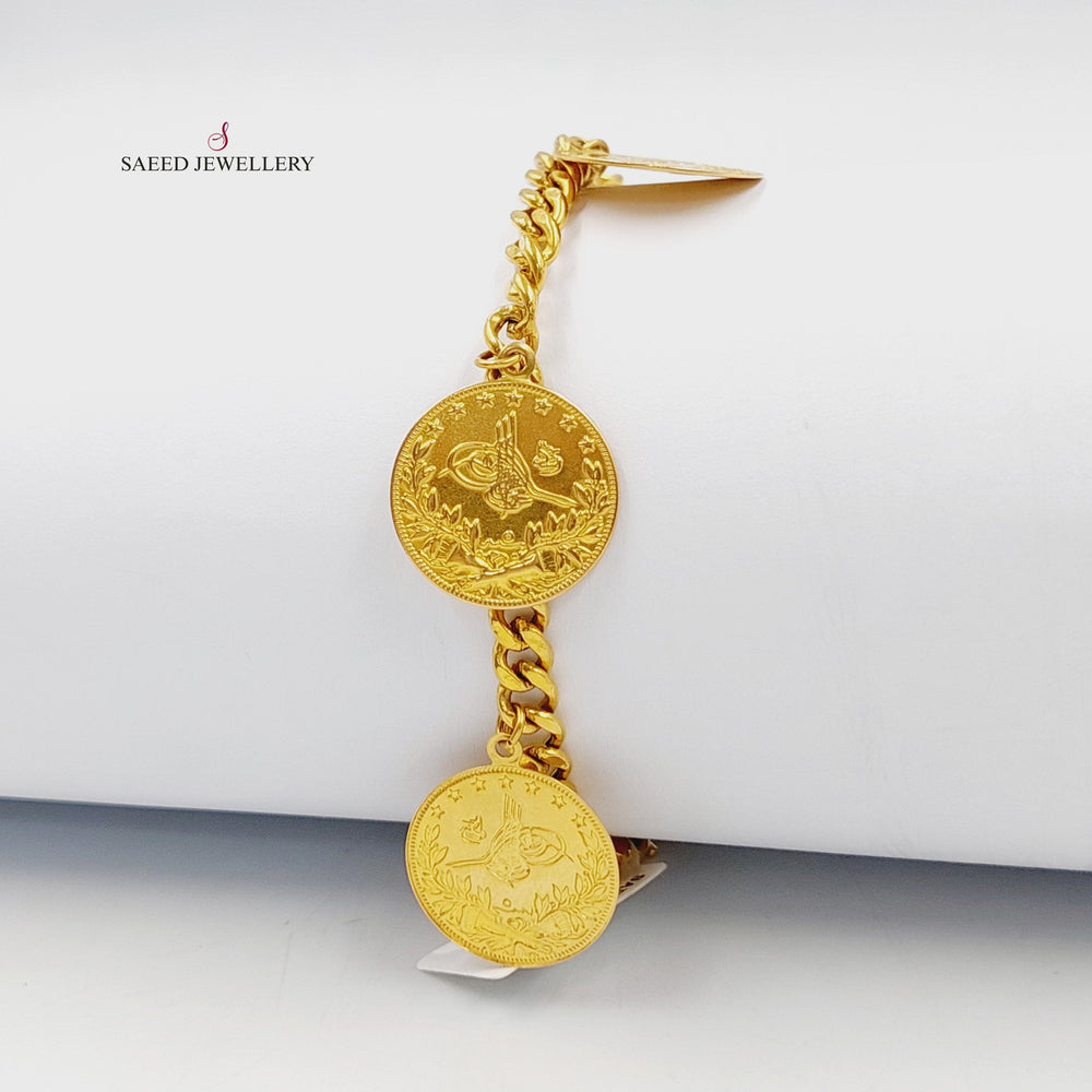 21K Gold Rashadi Dandash Bracelet by Saeed Jewelry - Image 2