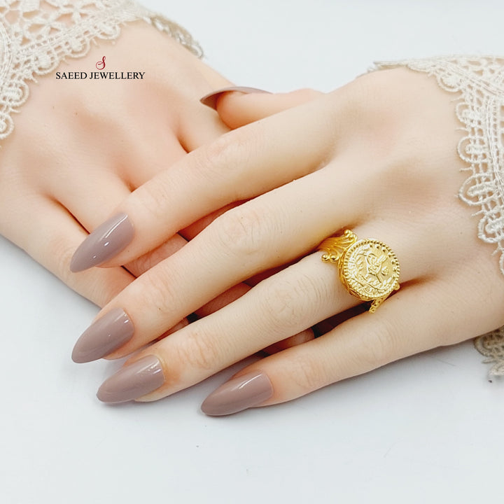 21K Gold Rashadi Ring by Saeed Jewelry - Image 4