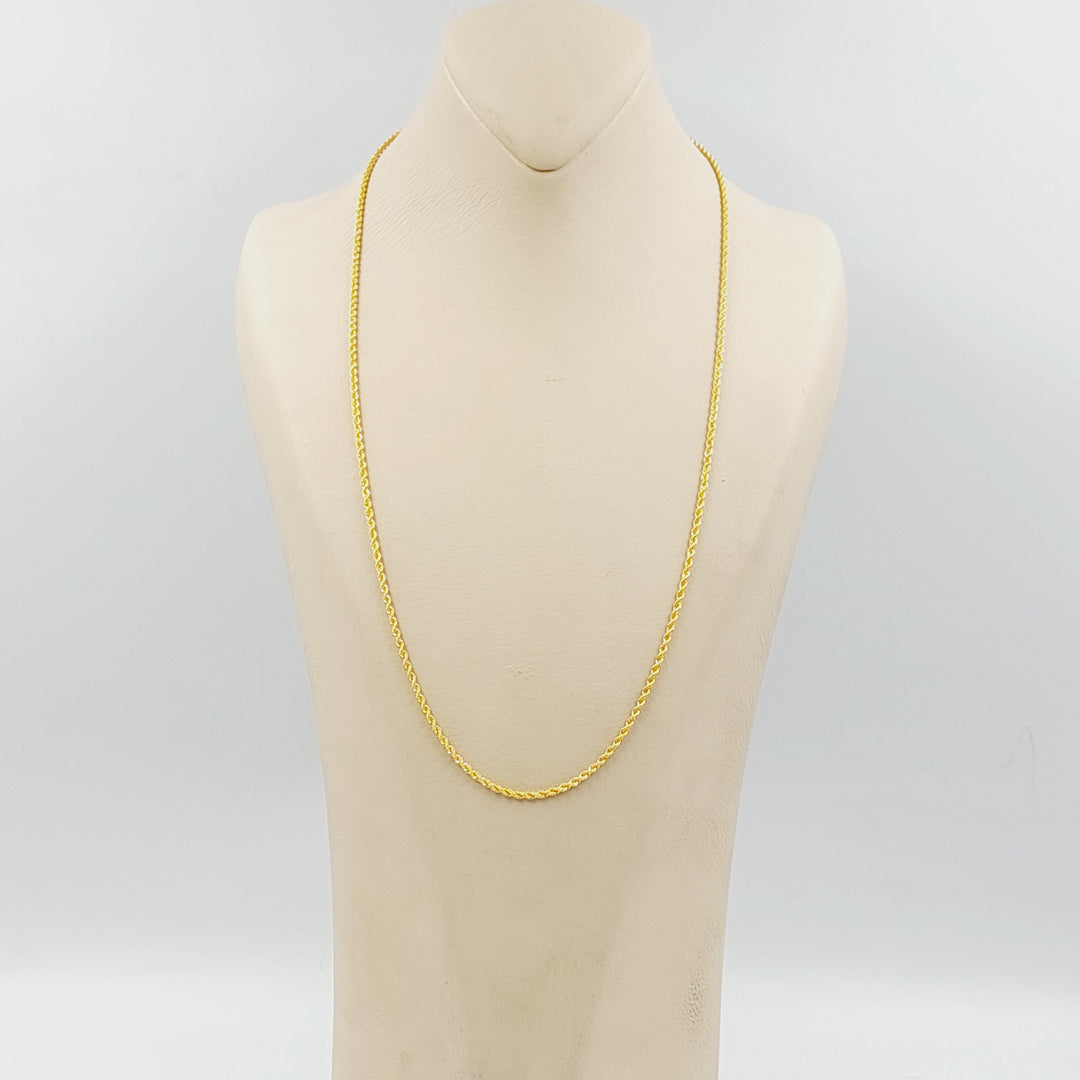 21K سنسال جدل 1.5mm-مجوهرات الشيخ سعيد-Saeed Jewelry 