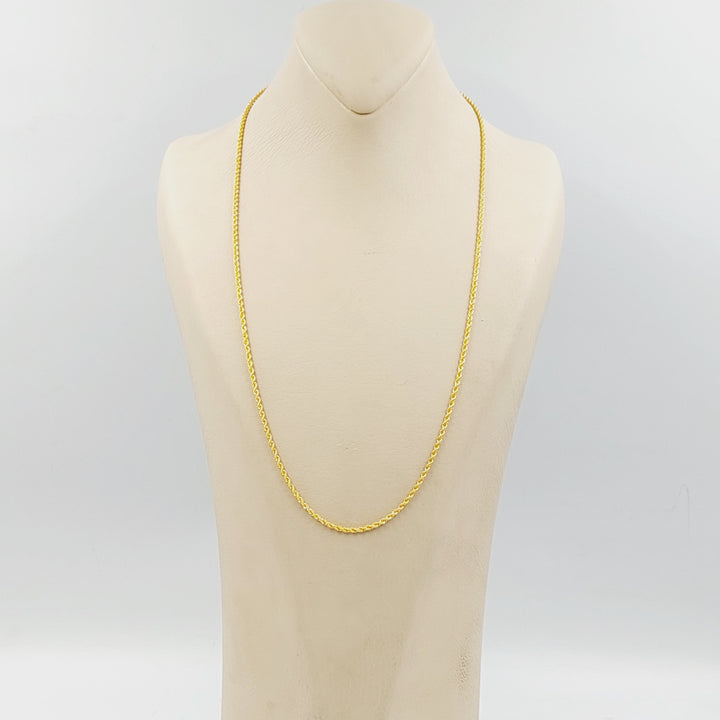 21K سنسال جدل 1.5mm-مجوهرات الشيخ سعيد-Saeed Jewelry 