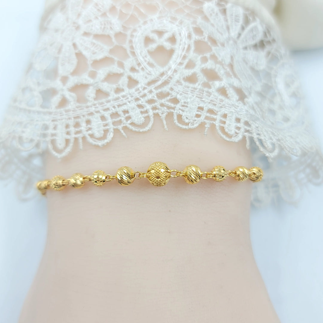 Balls Bracelet Made of 21K Gold by Saeed Jewelry 