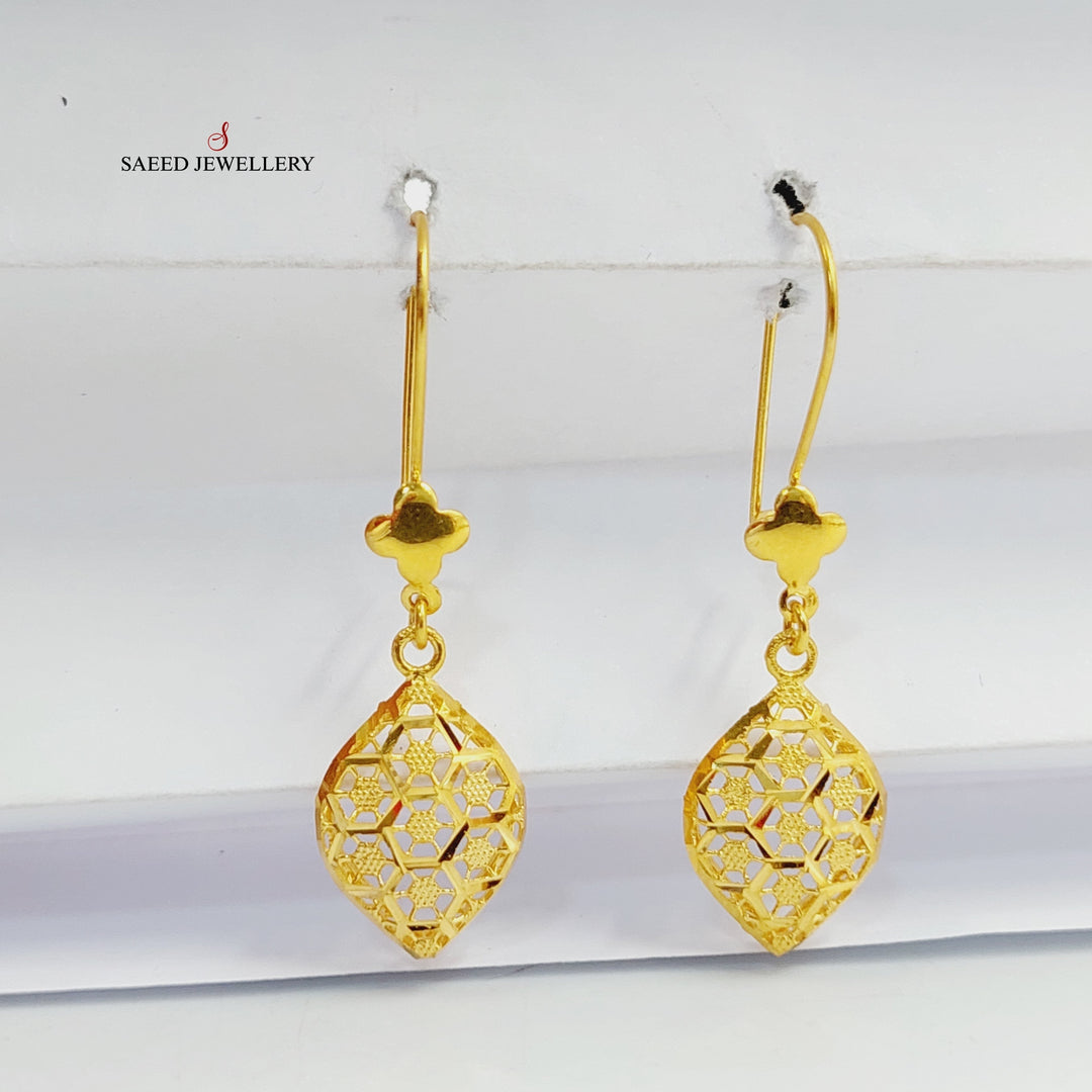 21K حلق تركي اكسترا-مجوهرات الشيخ سعيد-Saeed Jewelry 