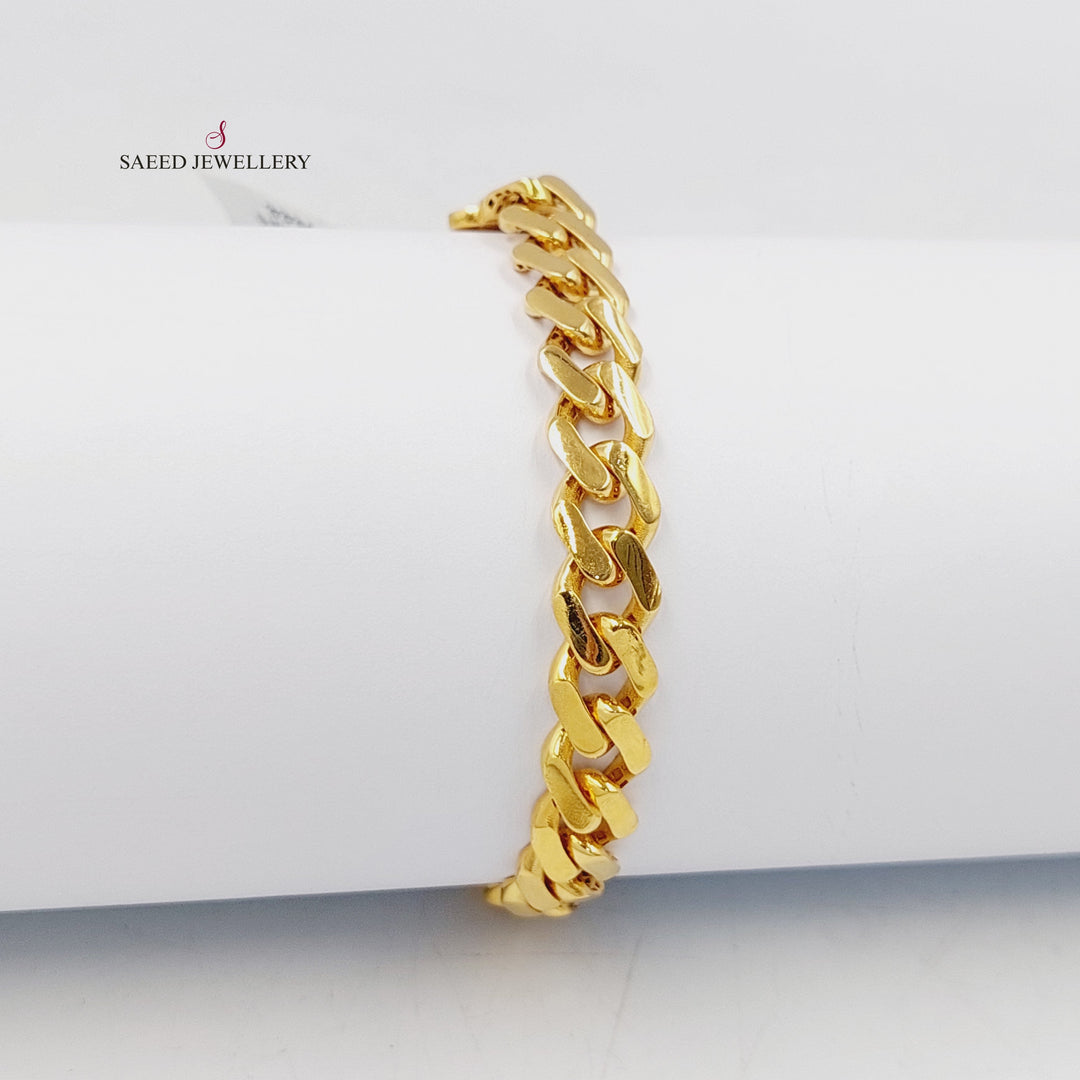 21K اسوارة جنزير اكسترا-مجوهرات الشيخ سعيد-Saeed Jewelry 