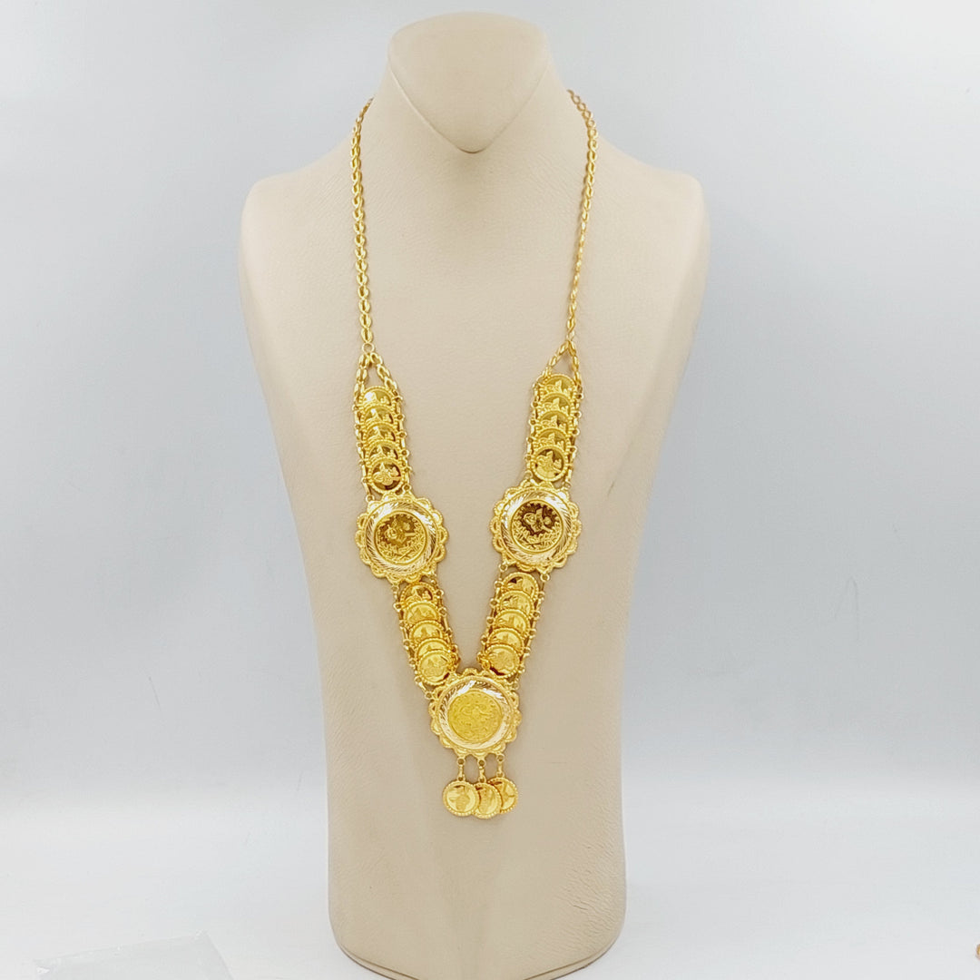 21K Gold Rashadi Necklace by Saeed Jewelry - Image 4