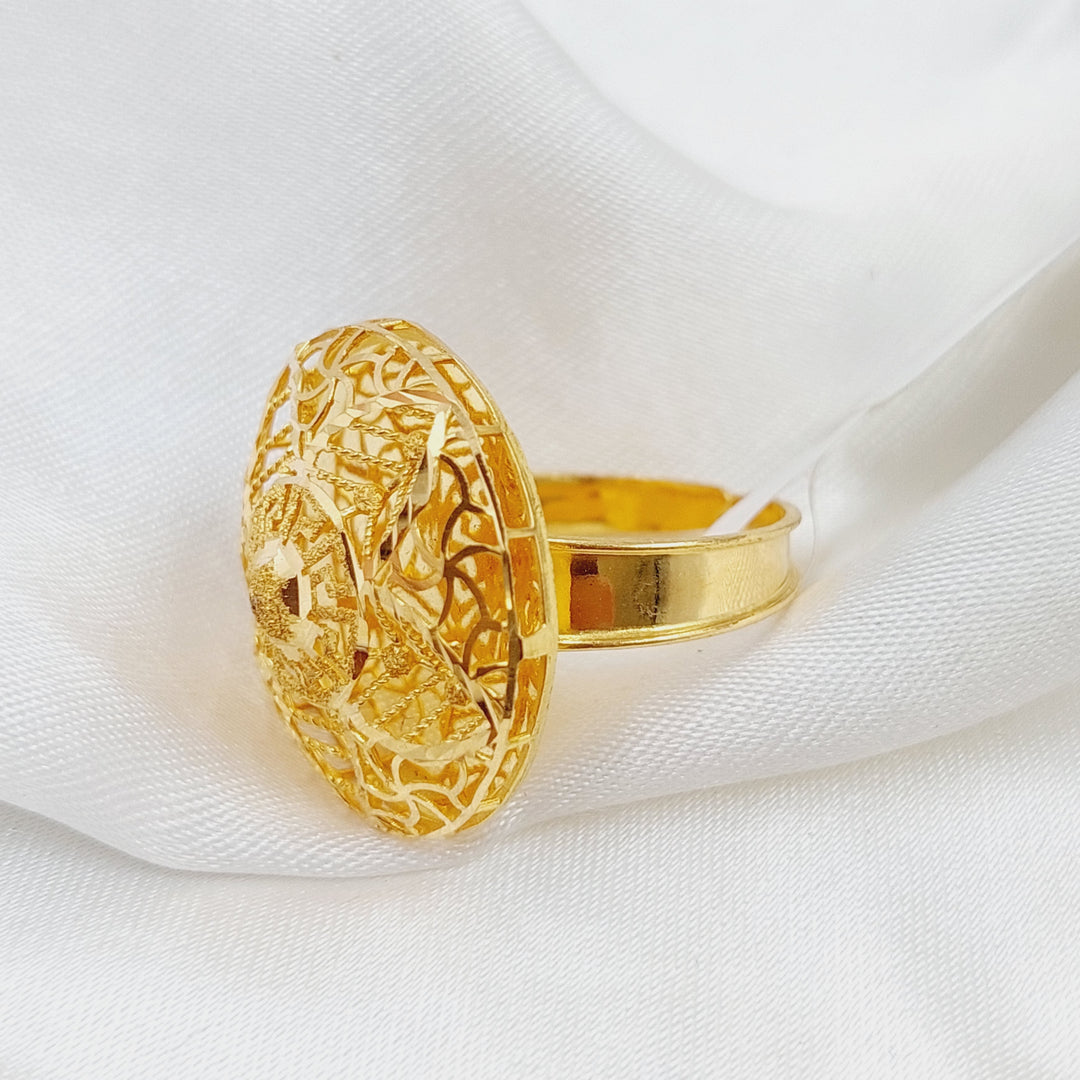 21K Gold Kuwaiti Ring by Saeed Jewelry - Image 7