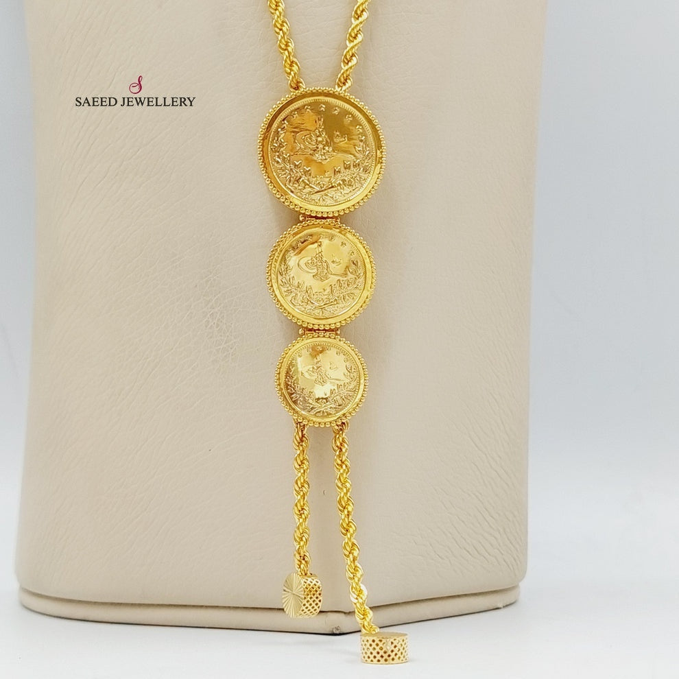 21K Gold Rashadi Rope Chain Necklace by Saeed Jewelry - Image 10