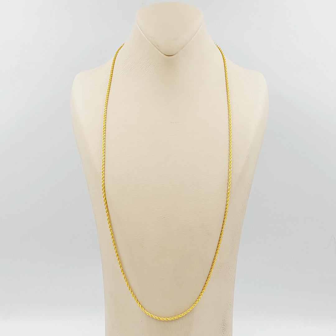 21K سنسال جدل 1.5mm-مجوهرات الشيخ سعيد-Saeed Jewelry 