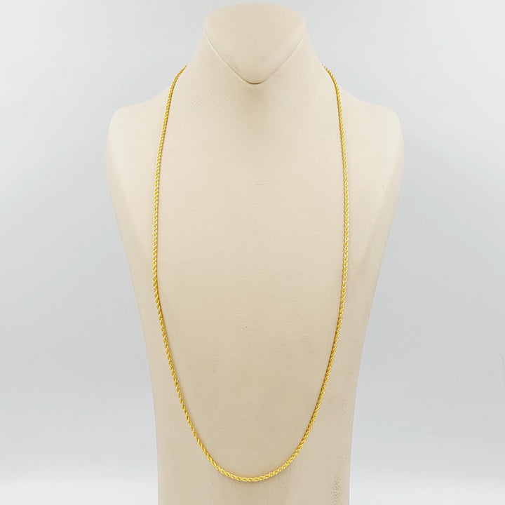 21K سنسال جدل 1.5mm-مجوهرات الشيخ سعيد-Saeed Jewelry 