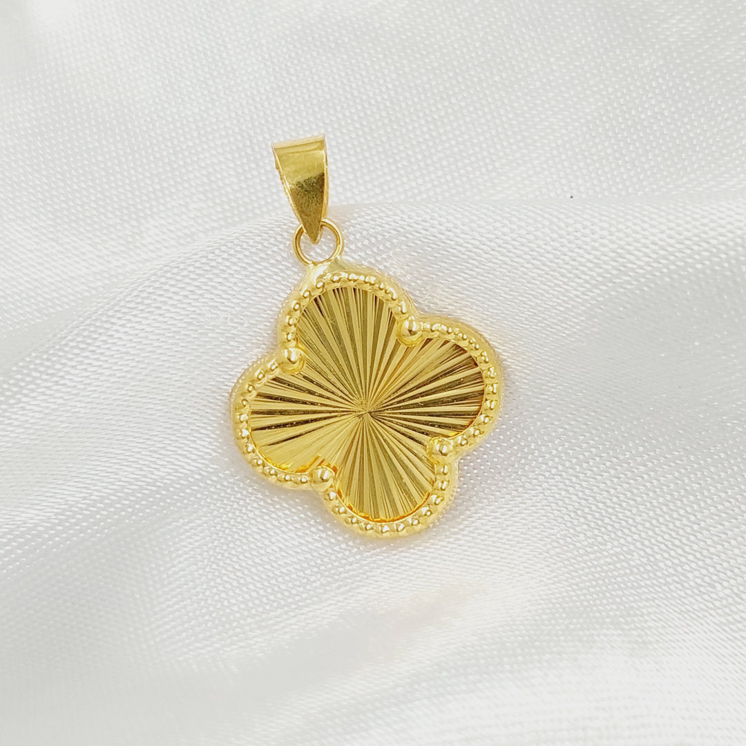 Clover Pendant Made of 18K Gold by Saeed Jewelry 