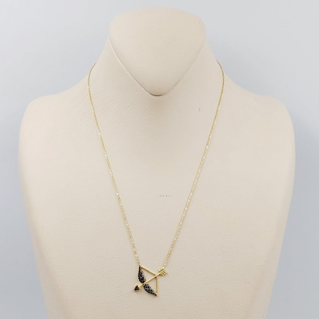 18K Gold Arrow Necklace by Saeed Jewelry - Image 1