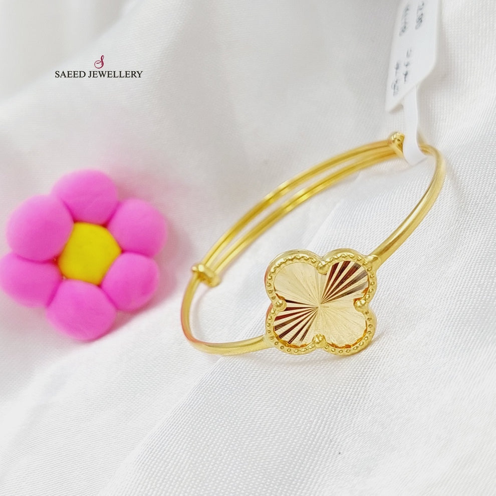 18K Gold Baby Bracelet by Saeed Jewelry - Image 2