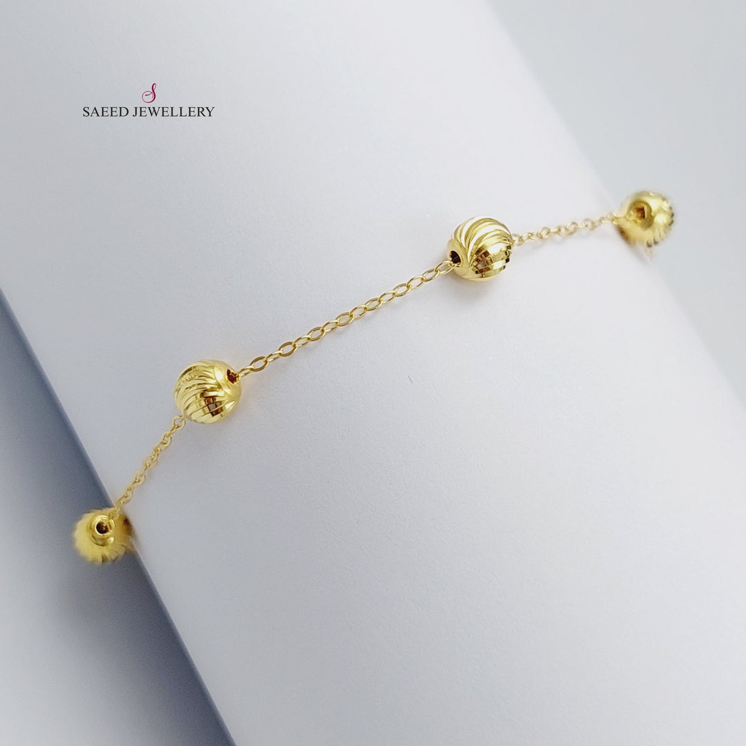 18K Gold Balls Bracelet by Saeed Jewelry - Image 4