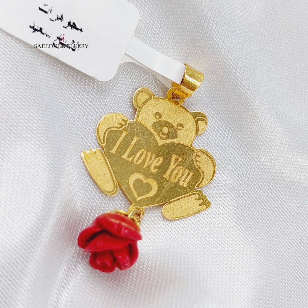 18K Gold Bear Pendant by Saeed Jewelry - Image 1