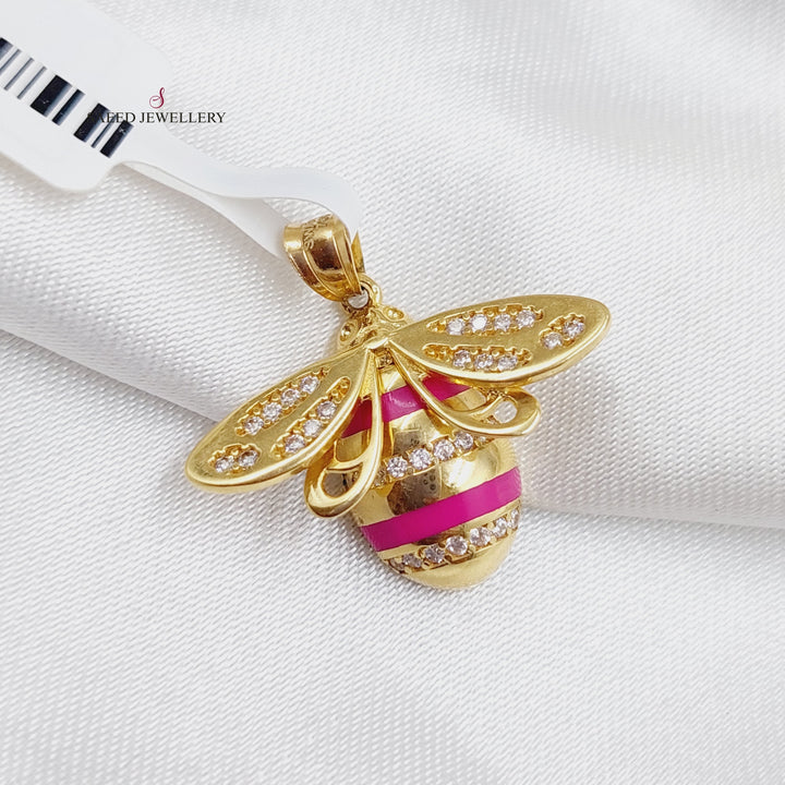 18K Gold Bee Pendant by Saeed Jewelry - Image 3