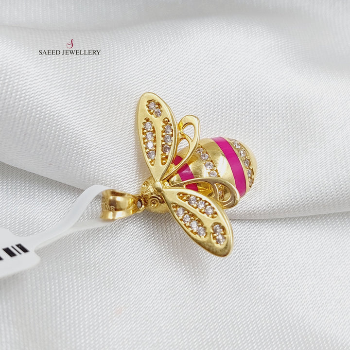 18K Gold Bee Pendant by Saeed Jewelry - Image 1