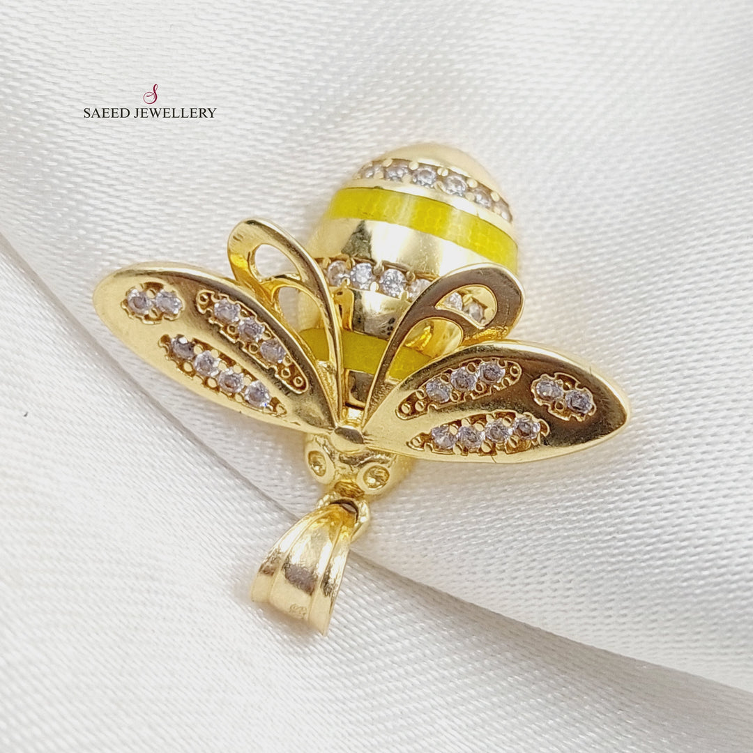 18K Gold Bee Pendant by Saeed Jewelry - Image 4