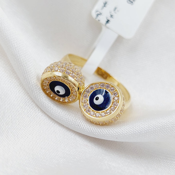 18K Gold Blue Eye Ring by Saeed Jewelry - Image 1