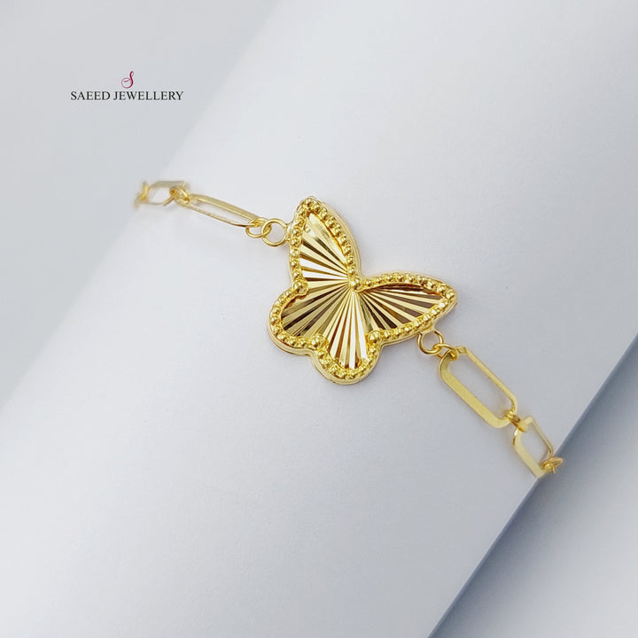 18K Gold Butterfly Bracelet by Saeed Jewelry - Image 3