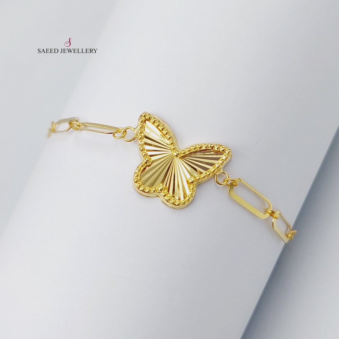 18K Gold Butterfly Bracelet by Saeed Jewelry - Image 5