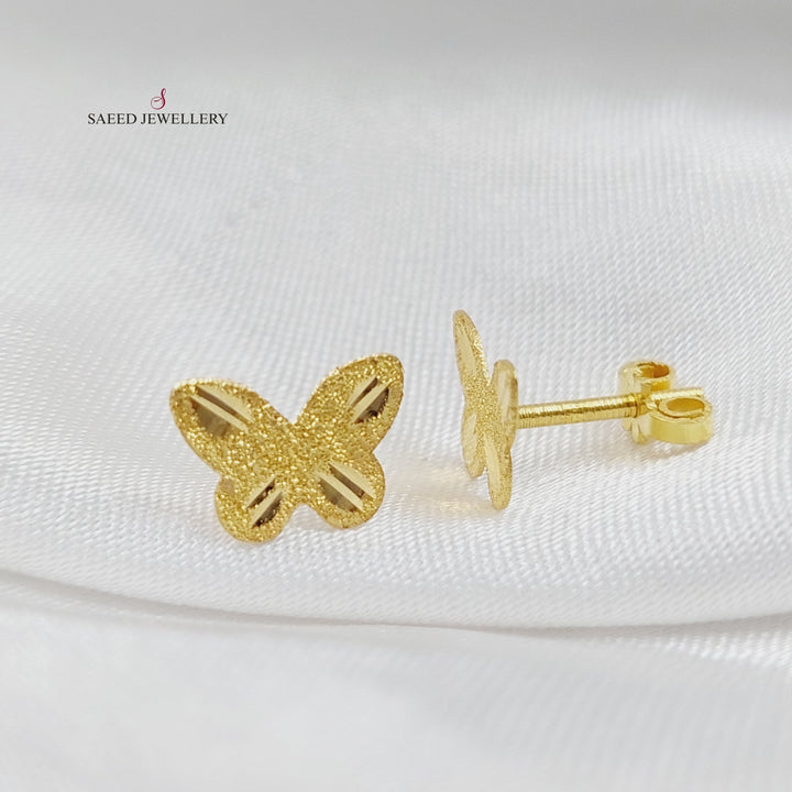 18K Gold Butterfly Earrings by Saeed Jewelry - Image 4