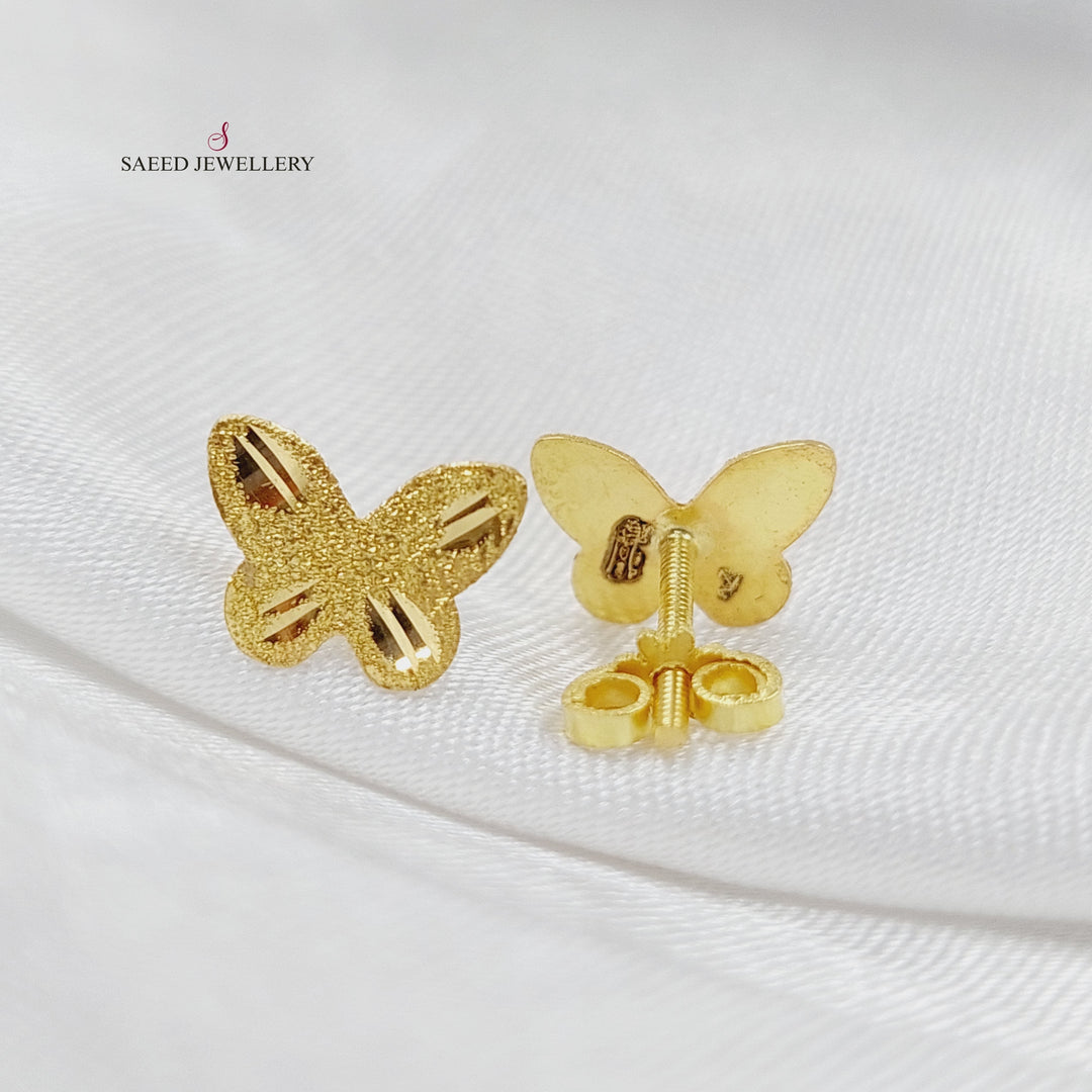 18K Gold Butterfly Earrings by Saeed Jewelry - Image 1