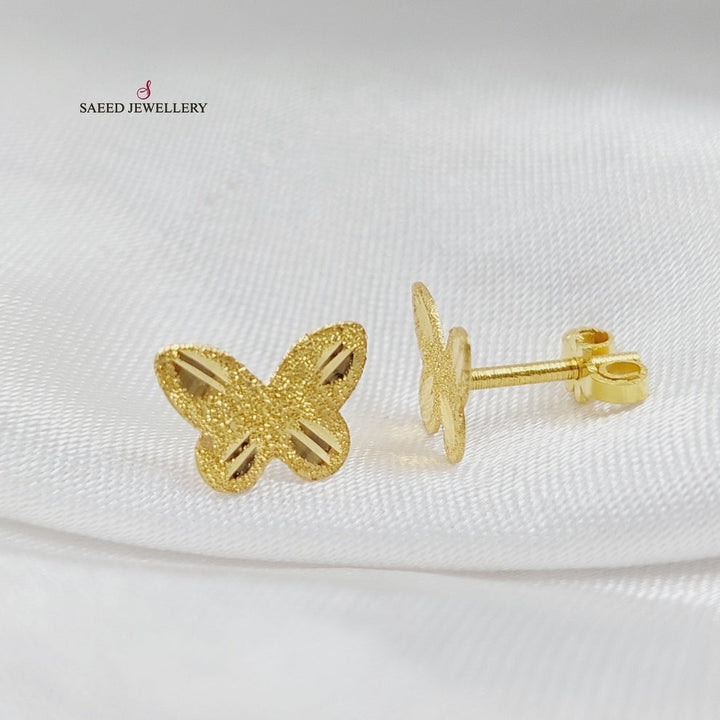 18K Gold Butterfly Earrings by Saeed Jewelry - Image 6