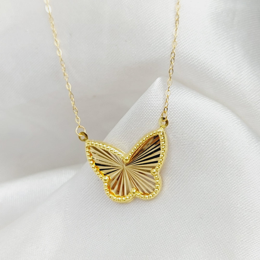 18K Gold Butterfly Necklace by Saeed Jewelry - Image 2