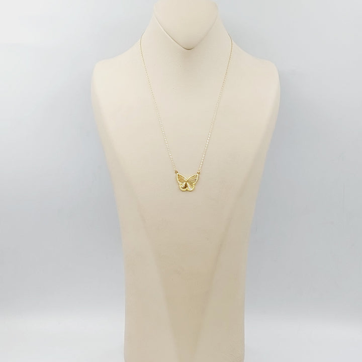 18K Gold Butterfly Necklace by Saeed Jewelry - Image 5