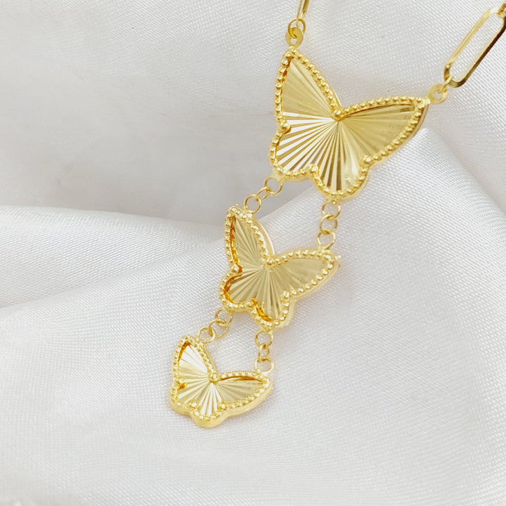 18K Gold Butterfly Necklace by Saeed Jewelry - Image 1