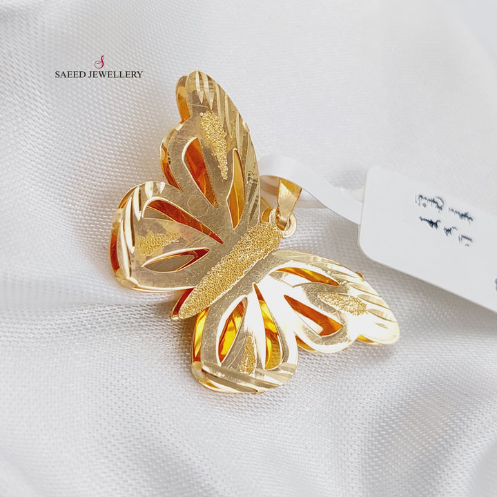 18K Gold Butterfly Pendant by Saeed Jewelry - Image 4