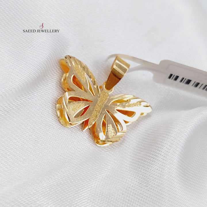 18K Gold Butterfly Pendant by Saeed Jewelry - Image 3