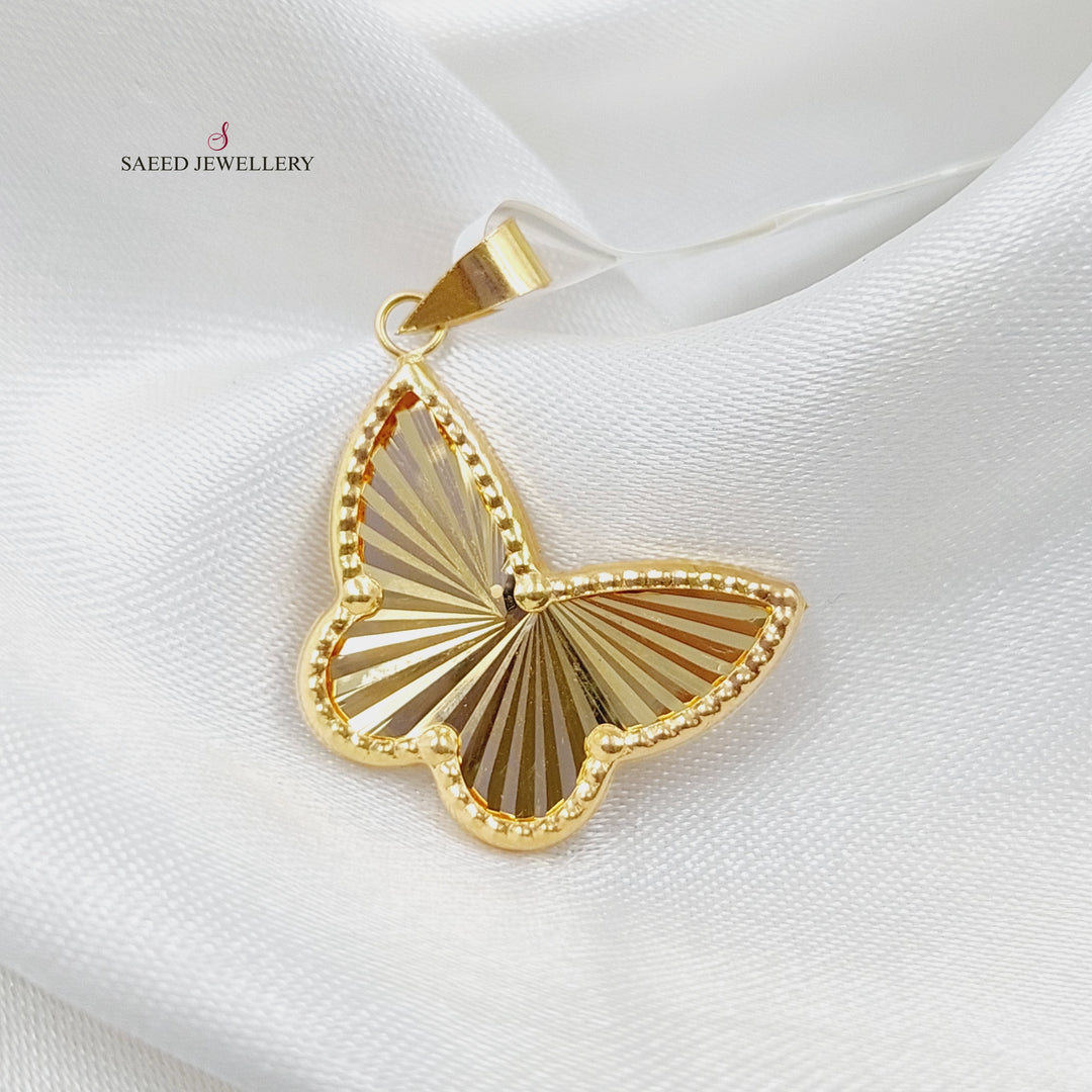 18K Gold Butterfly Pendant by Saeed Jewelry - Image 5