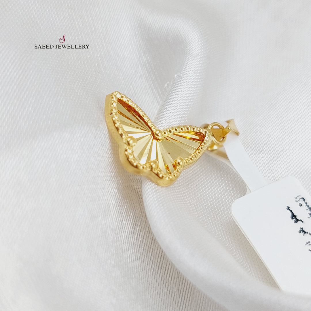 18K Gold Butterfly Pendant by Saeed Jewelry - Image 4