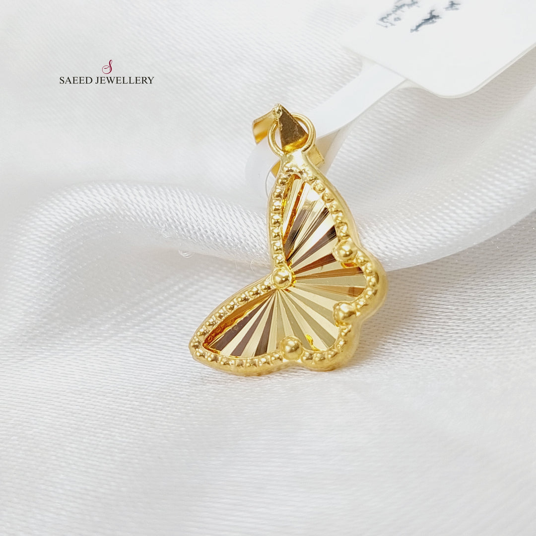 18K Gold Butterfly Pendant by Saeed Jewelry - Image 1