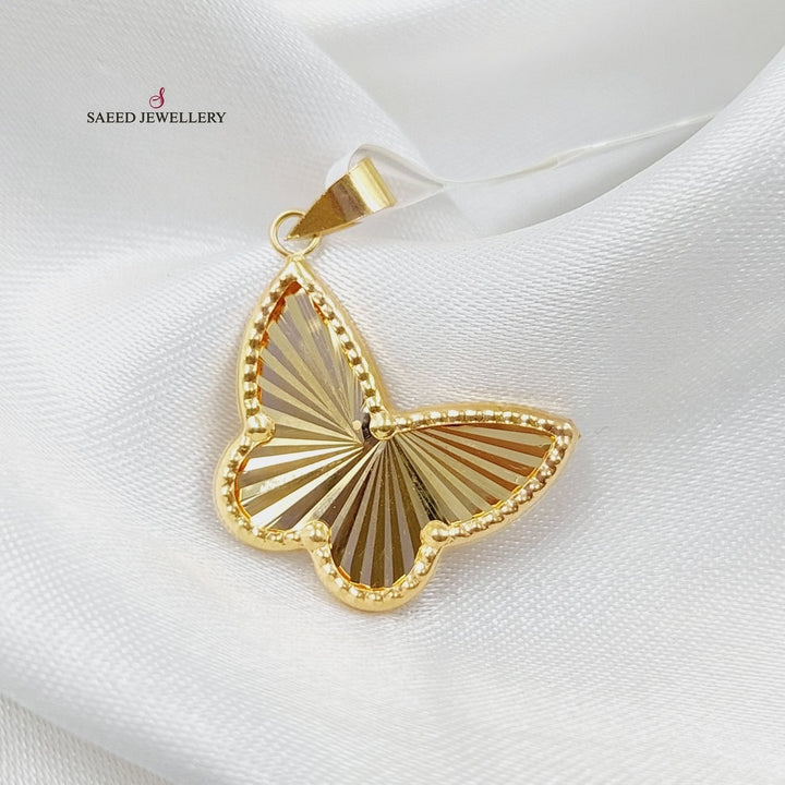 18K Gold Butterfly Pendant by Saeed Jewelry - Image 7