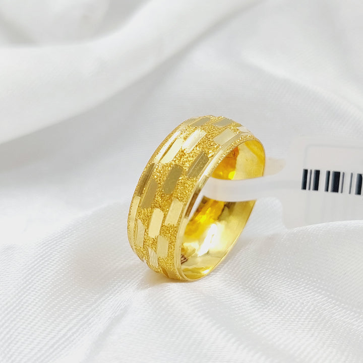 18K Gold CNC Wedding Ring by Saeed Jewelry - Image 7