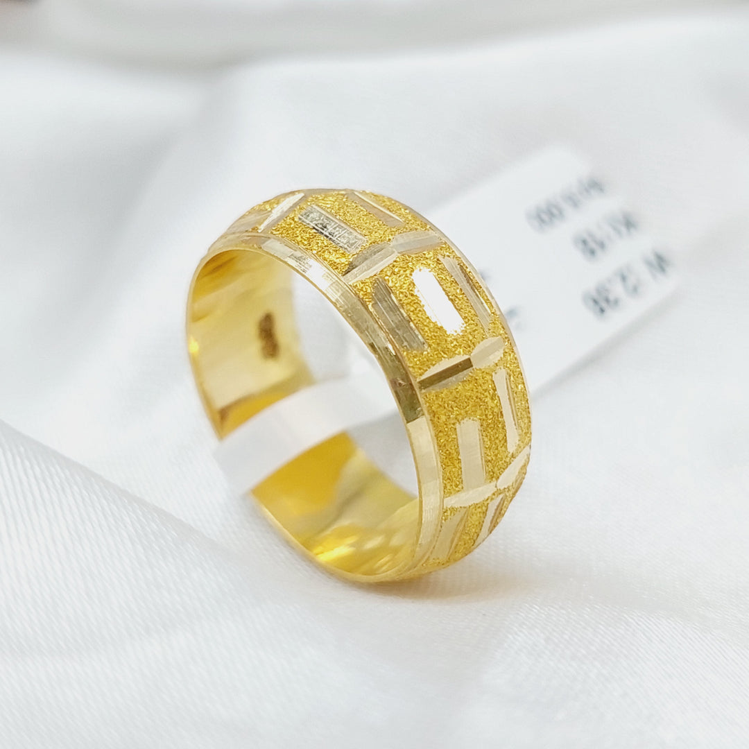 18K Gold CNC Wedding Ring by Saeed Jewelry - Image 6