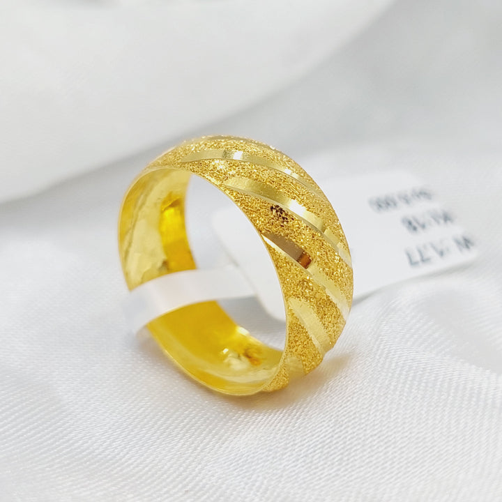 18K Gold CNC Wedding Ring by Saeed Jewelry - Image 4