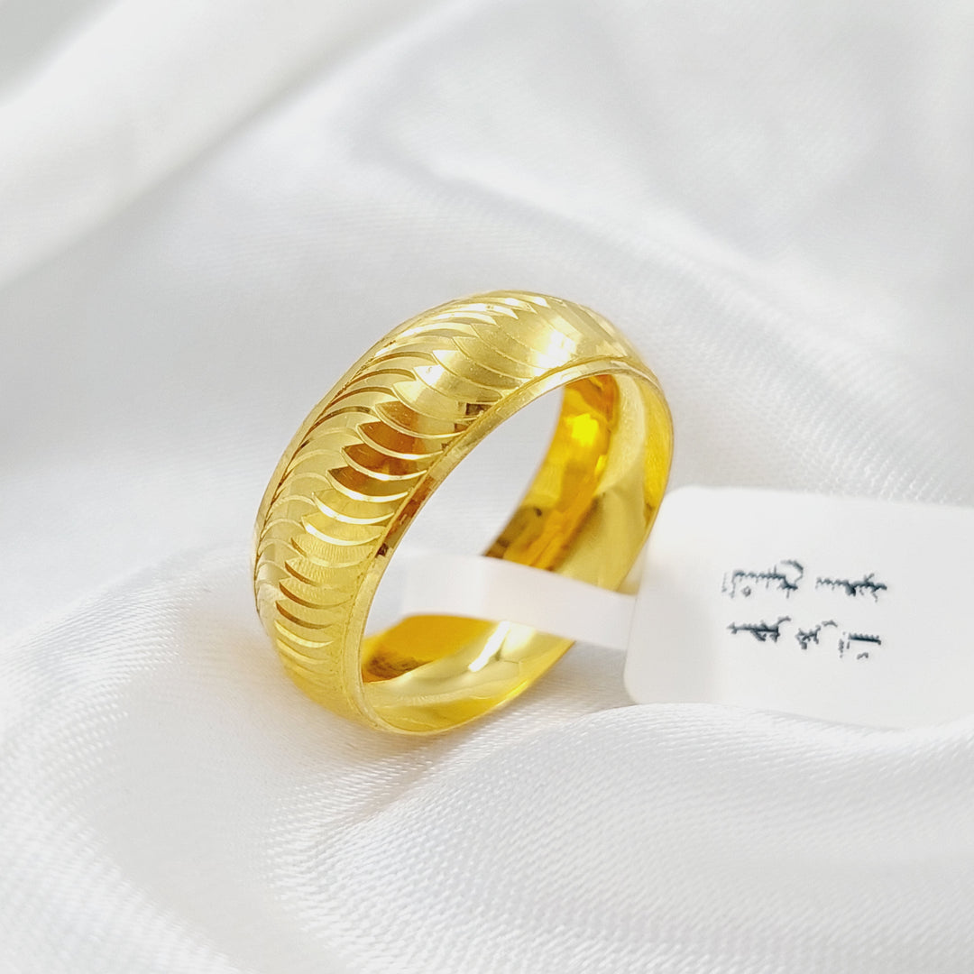 18K Gold CNC Wedding Ring by Saeed Jewelry - Image 10