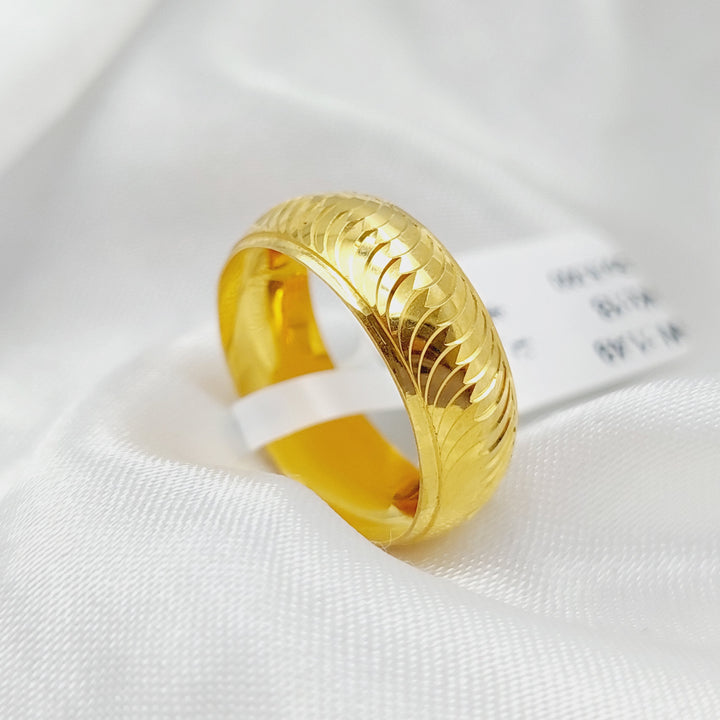 18K Gold CNC Wedding Ring by Saeed Jewelry - Image 9