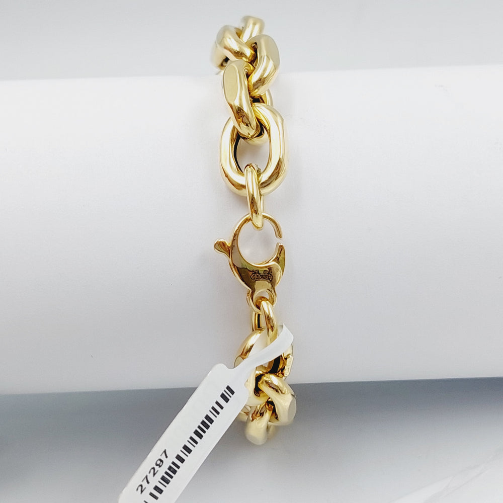 18K Gold Chain Bracelet by Saeed Jewelry - Image 2