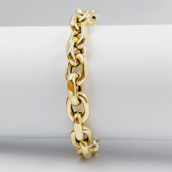 18K Gold Chain Bracelet by Saeed Jewelry - Image 4