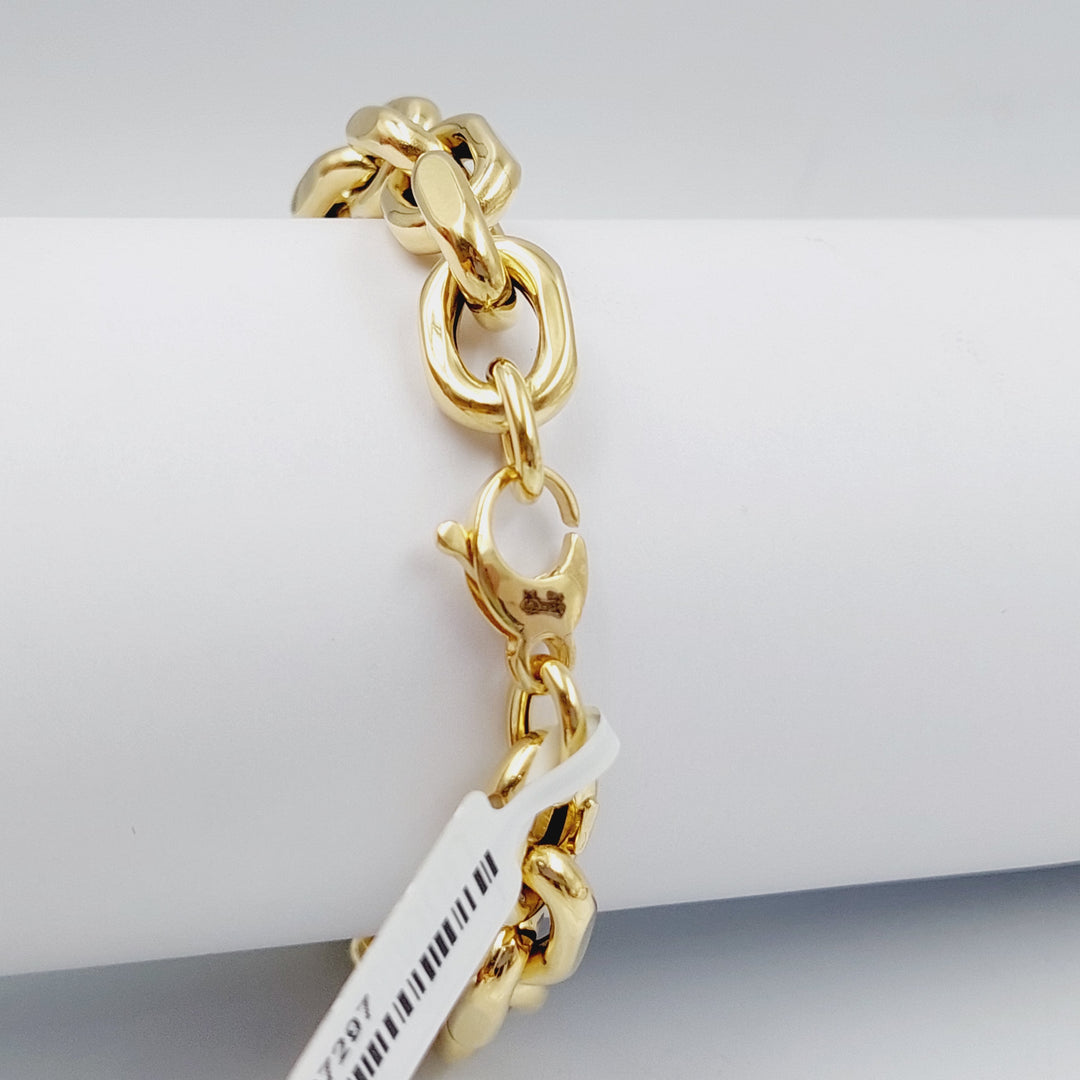 18K Gold Chain Bracelet by Saeed Jewelry - Image 5