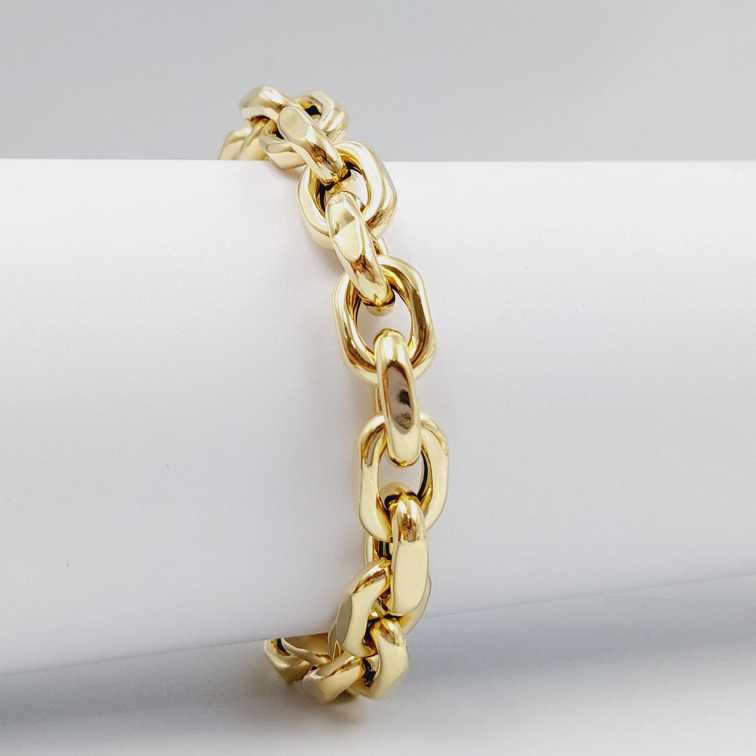 18K Gold Chain Bracelet by Saeed Jewelry - Image 1