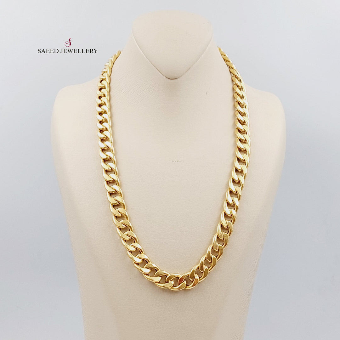 18K Chain Necklace Made of 18K Yellow Gold by Saeed Jewelry-عقد-جنزير-5