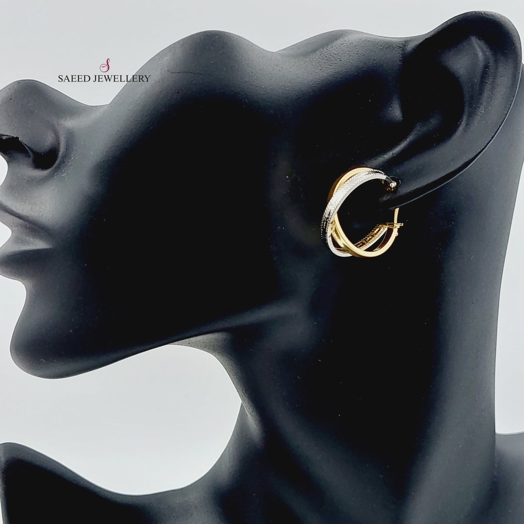 18K Gold Colored Earrings by Saeed Jewelry - Image 9